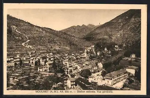 AK Moulinet /A.-M., Station estivale, Vue générale