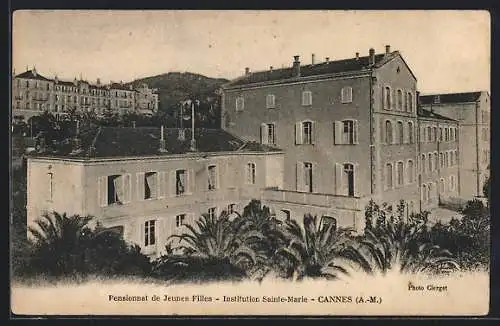 AK Cannes /A.-M., Pensionnat de Jeunes Filles, Institution Sainte-Marie