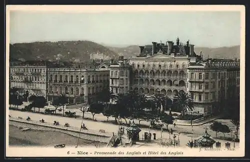 AK Nice, Promenade des Anglais et Hôtel des Anglais