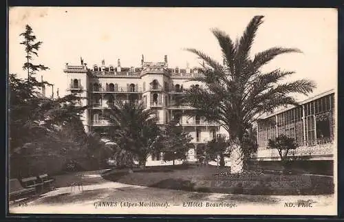 AK Cannes /A.-M., L`Hôtel Beaurivage