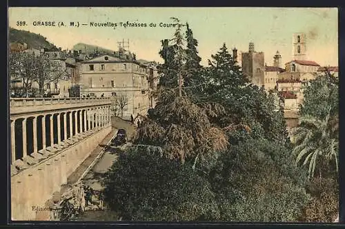 AK Grasse /A.-M., Nouvelles Terrasses du Cours