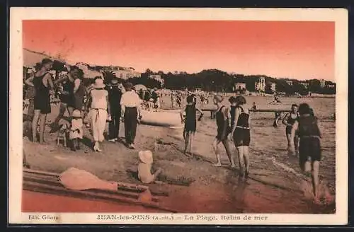 AK Juan-les-Pins, La Plage, Bains de mer