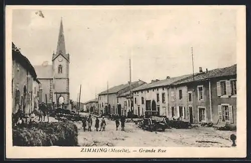 AK Zimming /Moselle, Grande Rue