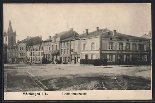 AK Mörchingen, Lohnenstrasse, Hotel-Restaurant