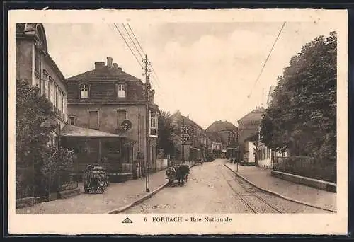 AK Forbach, Rue Nationale, Hotel-Restaurant Muller-Marion