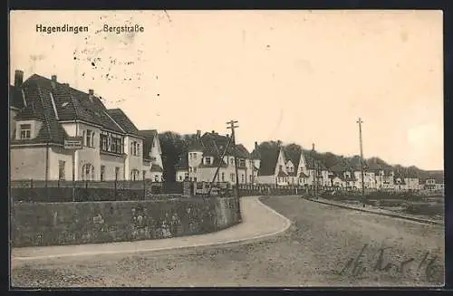 AK Hagendingen, Reihenhäuser in der Bergstrasse