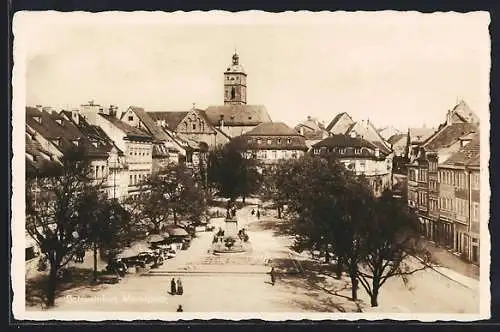 AK Schweinfurt / Main, Blick auf den Marktplatz