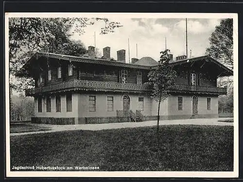 AK Eichhorst, Jagdschloss Hubertusstock am Werbellinsee