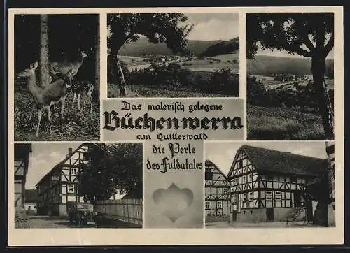 AK Büchenwerra, Gasthaus zum kühlen Grunde