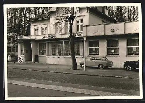 AK Malente, Cafe Schlüter, Hotel, Bahnhofstr. 19