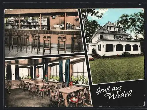 AK Wedel, Hotel Willys Bierstübchen, Rissenerstr. 31