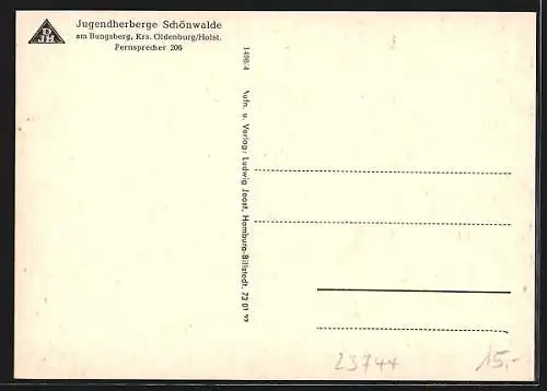 AK Schönwalde / Holstein, Jugendherberge am Bungsberg, Aussenansicht u. Inneres