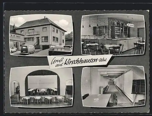 AK Kirschhausen / Odw., Gasthaus Zur Post2, Bes. Walter Michael Helfert, Friedhofstrasse 4