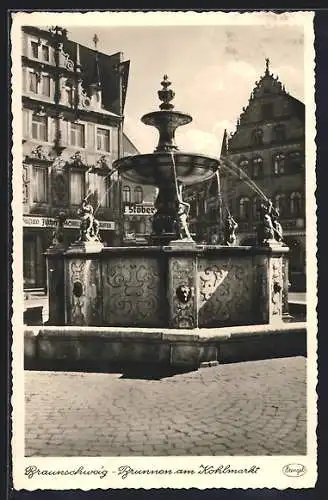 AK Braunschweig, Brunnen am Kohlmarkt