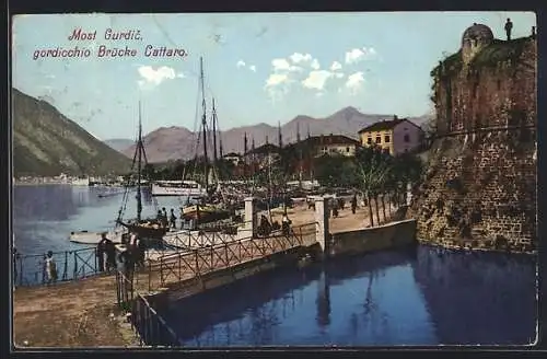 AK Kotor / Cattaro, Most Gurdic, gordicchino Brücke