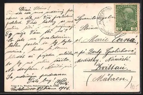 AK Kotor / Cattaro, Ortsansicht aus der Ferne