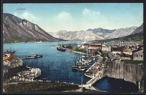 AK Kotor / Cattaro, Stadt am Wasser