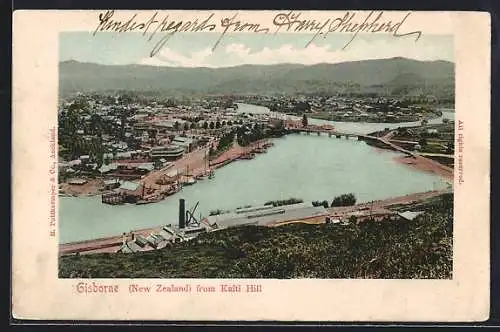 AK Gisborne, General View from Kaiti Hill