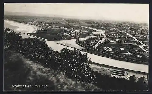 AK Gisborne, Panoramic view from the North