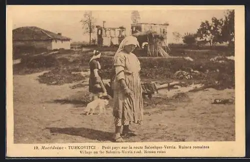 AK Turkovitci, Petit pays sur la route Salonique-Verria, Ruines romaines