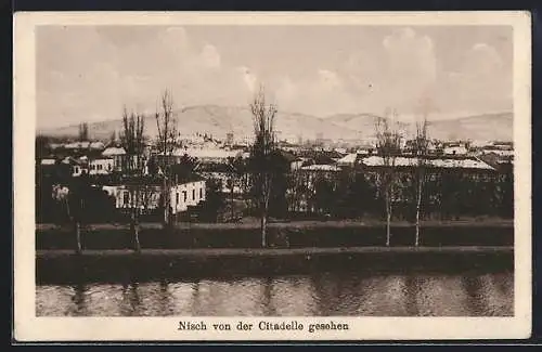 AK Nisch, Ortsansicht von der Citadelle aus