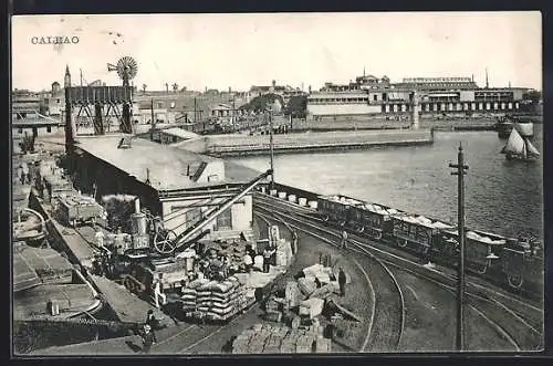 AK Callao, Blick auf den Industriehafen