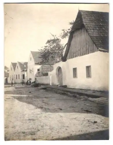 15 Fotografien unbekannter Fotograf, Ansicht Enzesfeld - Lindabrunn / Niederösterreich Bez. Baden, Strassen - & Gebäude