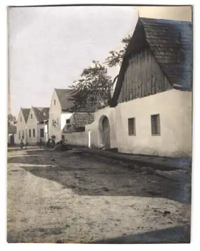 15 Fotografien unbekannter Fotograf, Ansicht Enzesfeld - Lindabrunn / Niederösterreich Bez. Baden, Strassen - & Gebäude