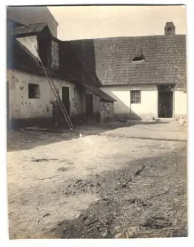 15 Fotografien unbekannter Fotograf, Ansicht Enzesfeld - Lindabrunn / Niederösterreich Bez. Baden, Strassen - & Gebäude