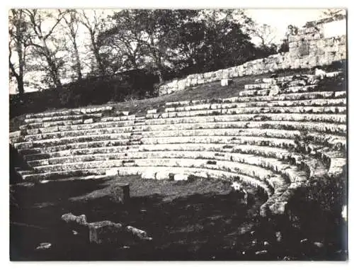 Fotografie unbekannter Fotograf, Ansicht Frascati, Ruine des Amphiteater