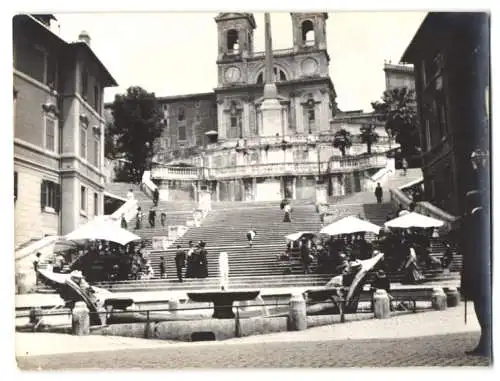 44 Fotografien unbekannter Fotograf, Rom, campa fiore, spanische Treppe, Cestius Pyramide, Tiber Insel, San felice