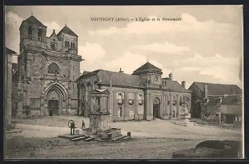 AK Souvigny /Allier, L`Eglise et le Monument