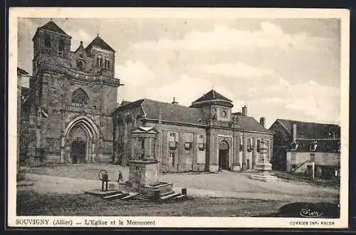 AK Souvigny /Allier, L`Eglise et le Monument