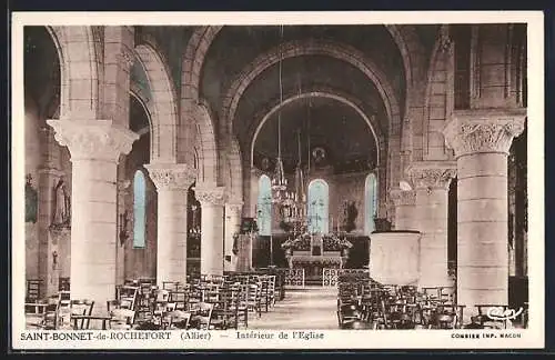 AK Saint-Bonnet-de-Rochefort, Interieur de l`Eglise