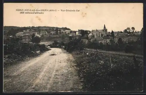 AK Saint-Nicolas-des-Biefs, Vue generale Est