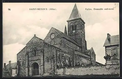 AK Saint-Menoux, l`Eglise, Ensemble sud-ouest