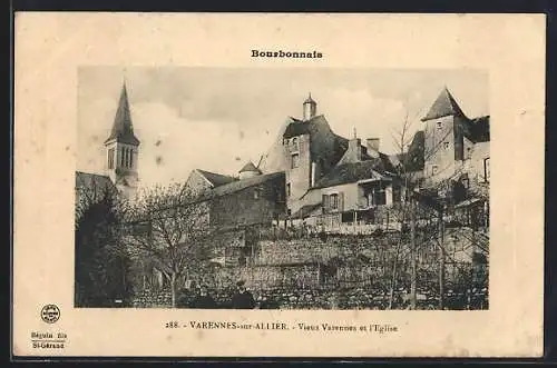 AK Varennes-sur-Allier, Vieux Varennes et l`Eglise