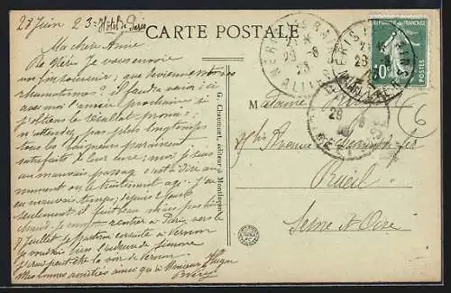 AK Néris-les-Bains, Entrée du Parc