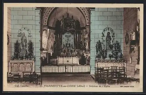AK Pierrefitte-sur-Loire, Intérieur de l`Eglise