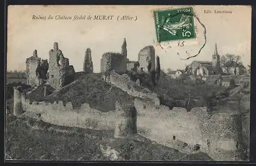 AK Murat /Allier, Ruines du Châteaz féodal