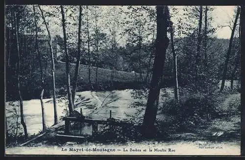 AK Le Mayet-de-Montagne, La Besbre et le Moulin Roc