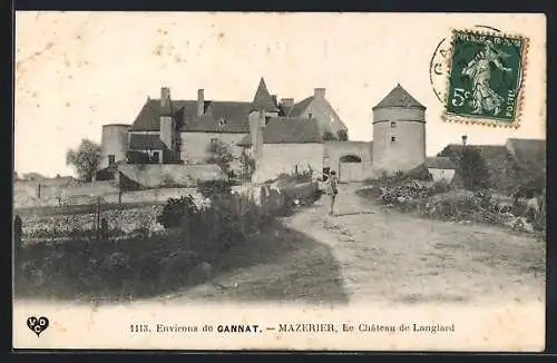 AK Mazerier /Gannat, Le Château de Langlard