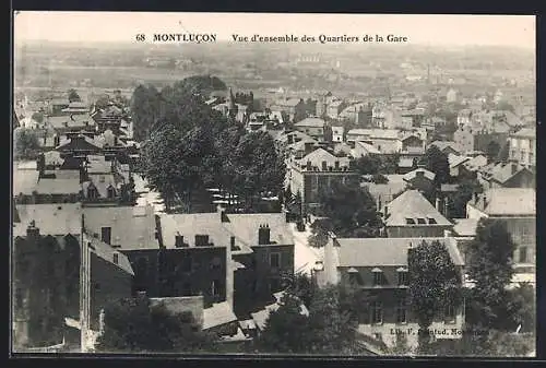 AK Montlucon, Vue d`ensemble des Quartiers de la Gare