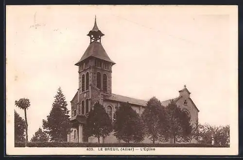 AK Le Breuil /Allier, L`Eglise