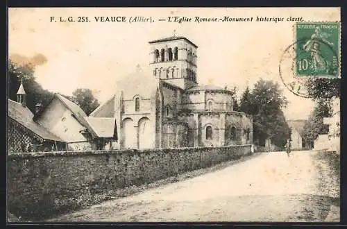 AK Veauce /Allier, L`Eglise Romane