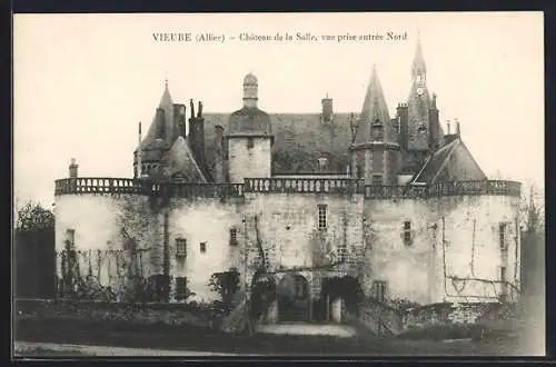 AK Vieure /Allier, Château de la Salle, vue prise entrée Nord