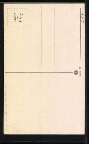 Künstler-AK Italienischer Soldat der Infanterie in Uniform