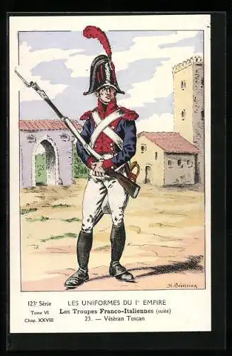 AK Soldat mit Gewehr der Infanterie, Vètèran Toscan
