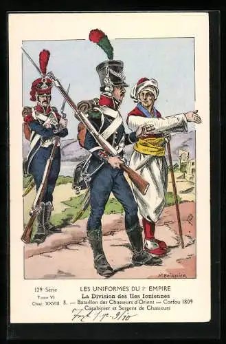 Künstler-AK La Division des Iles Ioniennes, Bataillon des Chasseurs d`Orient