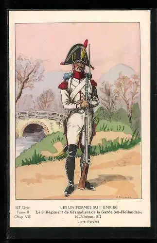 Künstler-AK Le Régiment de Grenadiers Hollandais, Vétéran